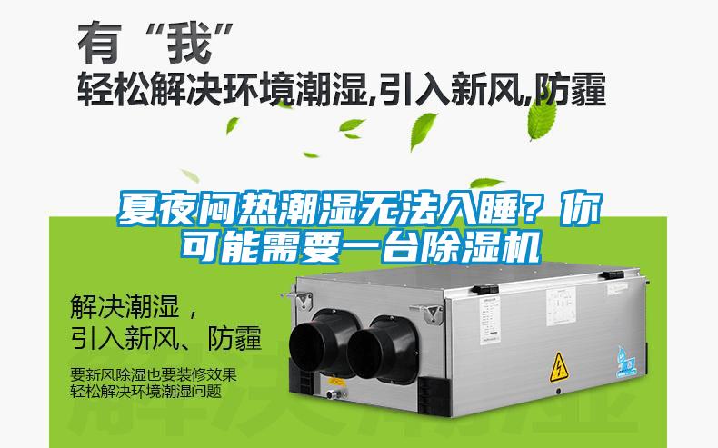 夏夜闷热潮湿无法入睡？你可能需要一台除湿机