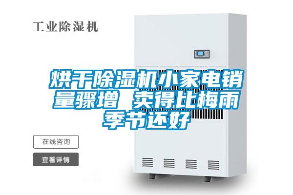 烘干除湿机小家电销量骤增 卖得比梅雨季节还好