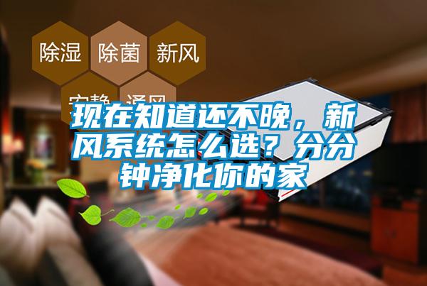 现在知道还不晚,新风系统怎么选?分分钟净化你的家