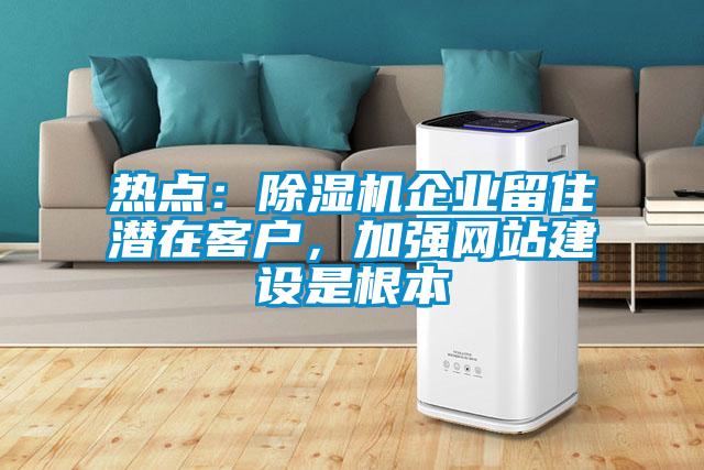 热点：除湿机企业留住潜在客户，加强网站建设是根本