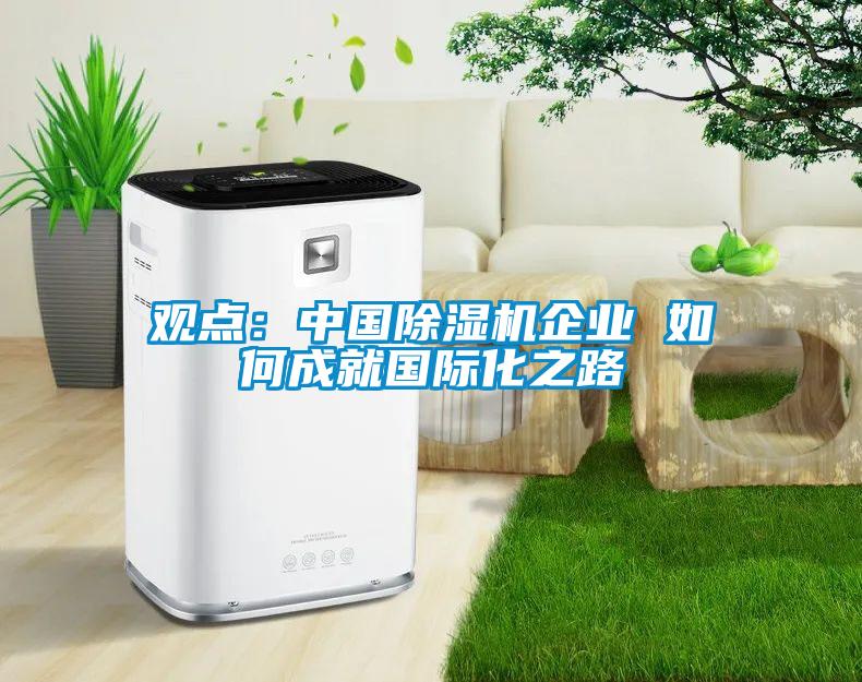 观点：中国除湿机企业 如何成就国际化之路