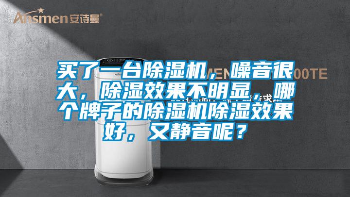 买了一台除湿机，噪音很大，除湿效果不明显，哪个牌子的除湿机除湿效果好，又静音呢？