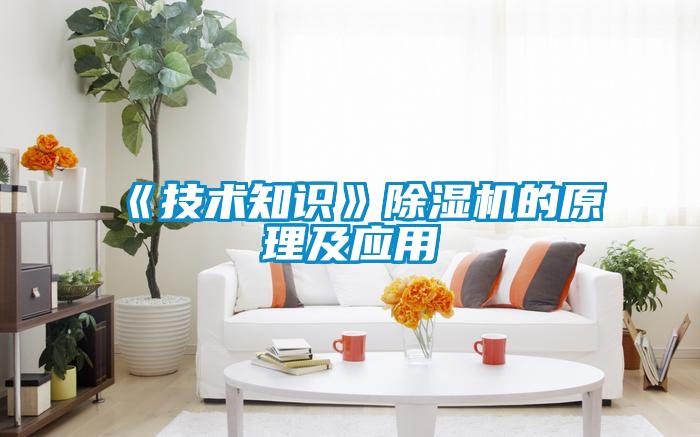 《技术知识》除湿机的原理及应用