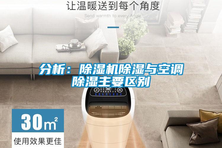 分析：除湿机除湿与空调除湿主要区别