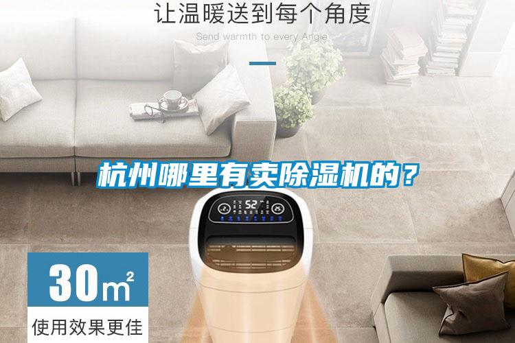 杭州哪里有卖除湿机的？