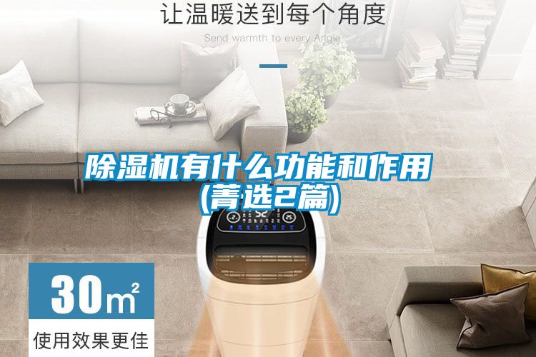 除湿机有什么功能和作用 (菁选2篇)